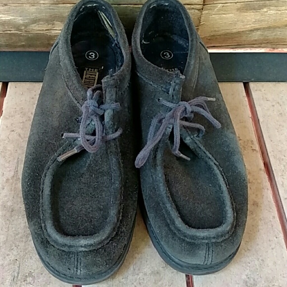 Blue shoes, leather, size 3 kids, fits 5 womens - Picture 5 of 6